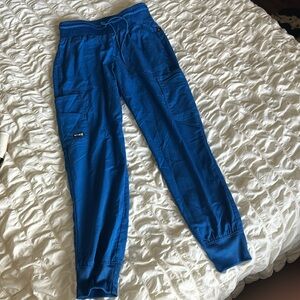 Greys Anatomy jogger scrubs in royal blue